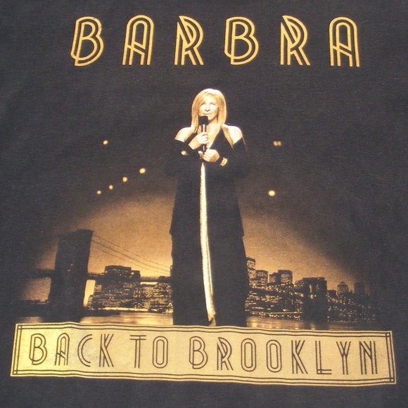 BARBRA STREISAND Concert Tee, L, Back To Brooklyn, Barclay's, Oct 2012 - Picture 2 of 11